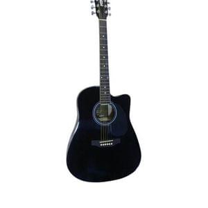 Santana HW41C-201 Black Jumbo Cutaway Acoustic Guitar